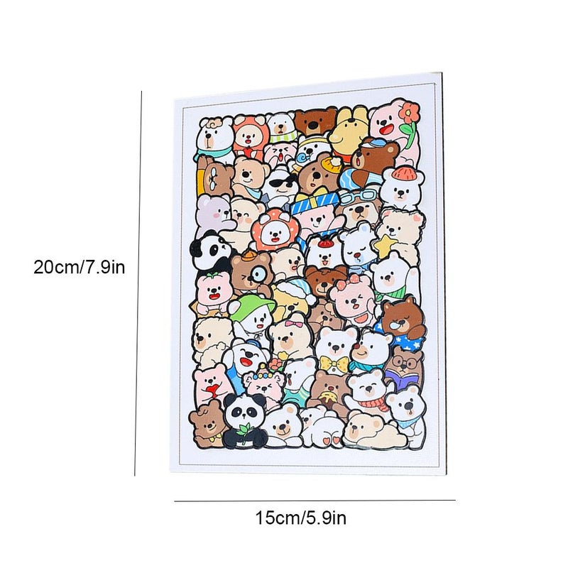 50-Piece Wooden Animal Puzzles,Irregular Wooden Puzzle (Cat/Dinosaur/Bear),Wood Toy Animal Puzzle,Cute Animal Cats Wood Puzzles,Premium Challenging Brain Teaser & Stress Relief Gift - Image 2